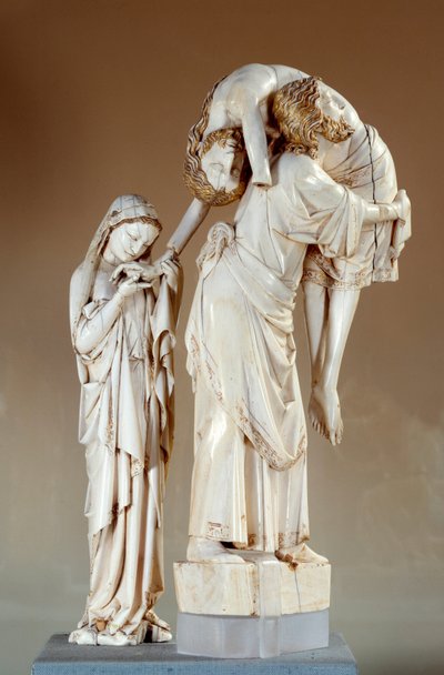 De kruisafneming: Christus gedragen door Sint Jan door Unknown artist