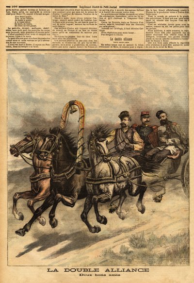 De dubbele alliantie tussen Rusland van Alexander III (1815-1894) en Frankrijk door Unknown artist
