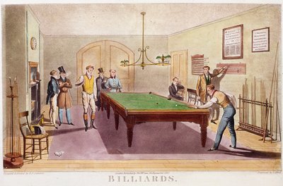 Het biljartspel door Unknown artist