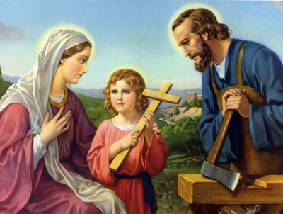 De Heilige Familie door Unknown artist