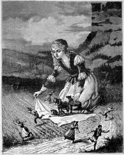 De legende van de reuzen in de Elzas door Unknown artist