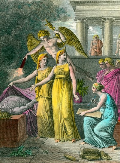 De geneeskunde geleid door de studie heeft nieuwe anatomische observaties door Unknown artist