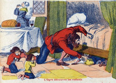 De oger ontdekt de kinderen. Illustratie voor 
