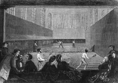 De palmspelkamer op het terras van de Tuilerieën in Parijs in 1873 door Unknown artist