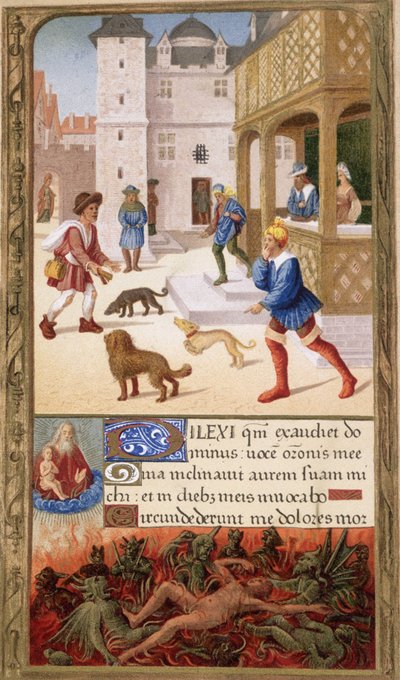 De pest, Frankrijk 16e eeuw door Unknown artist