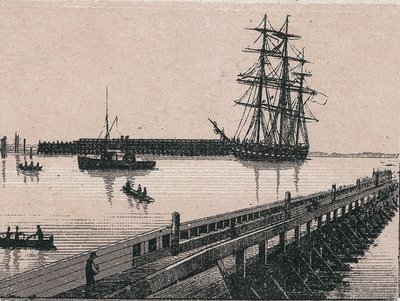 De haven van de stad Calais in 