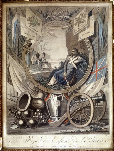De rust van de kinderen van de Overwinning: allegorie over de soldaten van de Napoleontische Oorlog, 19e eeuw door Unknown artist