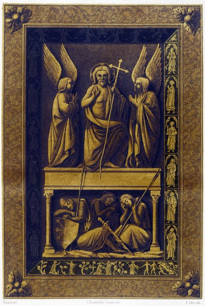 De opstanding van Christus, vergulde omslag door Unknown artist