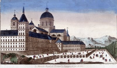 Het koninklijke klooster van de Escorial in Spanje, gezien van achteren door Unknown artist