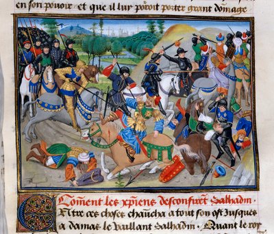 Derde Kruistocht: Hoe de christenen Saladin bevestigen door Unknown artist