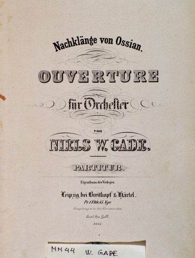 Titelpagina van de bladmuziek van Souvenirs D