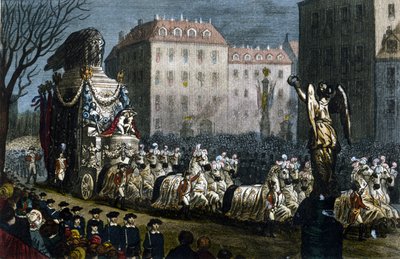 Transport van de as van Napoleon I (1769-1821) naar Courbevoie (Hauts-de-Seine), 15 december door Unknown artist