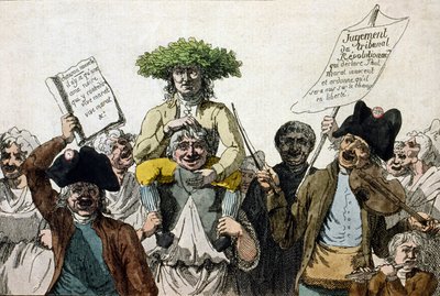 Triomf van Marat. Gravure uit de 19e eeuw door Unknown artist