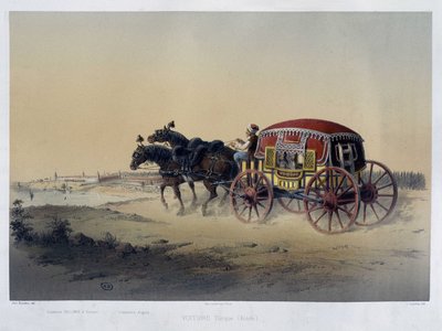 Turkse koets - 19e eeuw, A.D. door Unknown artist