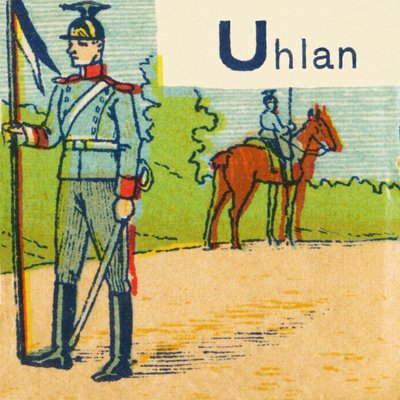 U als Uhlan door Unknown artist