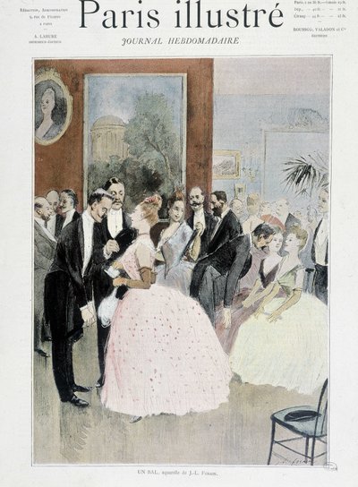 Een bal - in "Paris illustré" door Unknown artist