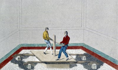 Venetiaanse bestrating, marmeren herhaling door Unknown artist