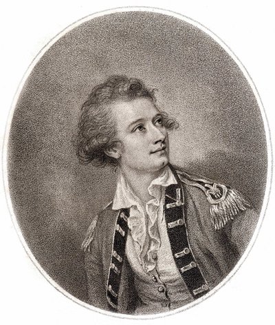 Vicente Lunardi, een Italiaanse luchtvaartpionier, die de eerste ballonvaart in Engeland maakte op 14 september 1784. Gravure uit het einde van de 18e eeuw. door Unknown artist