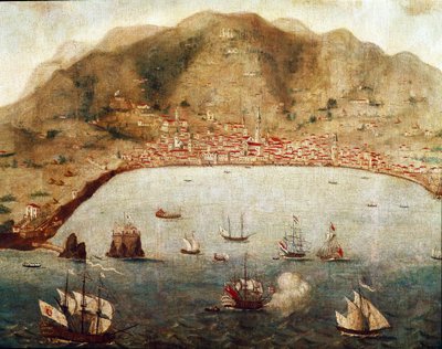 Uitzicht op Funchal, Madeira door Unknown artist