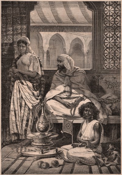 Uitzicht op een harem in Tetouan, Marokko door Unknown