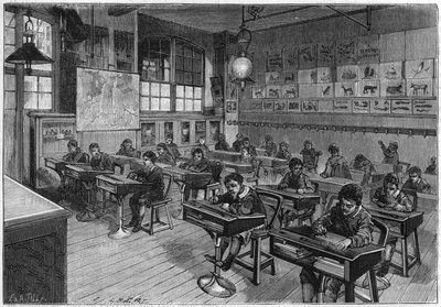 Uitzicht op een elementaire klas van L