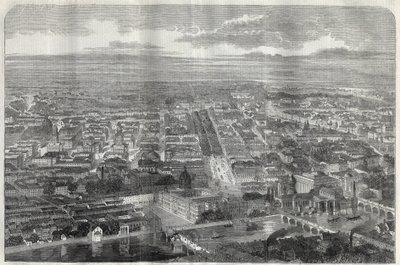 Uitzicht op de stad Berlijn in 1858 door Unknown artist