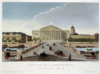 Uitzicht op het Paleis van de Kamer van Afgevaardigden - in 