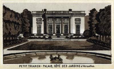 Zicht op de Peer Trianon in de tuinen van Versailles. door Unknown artist