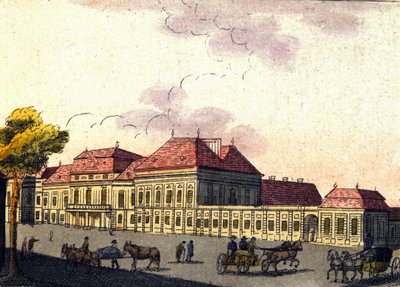 Zicht op de stad Wenen in Oostenrijk, gravure uit 1820 door Unknown artist
