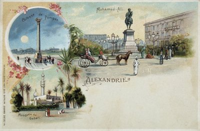 Gezichten van Alexandrië - ansichtkaart, eind 19e eeuw door Unknown artist