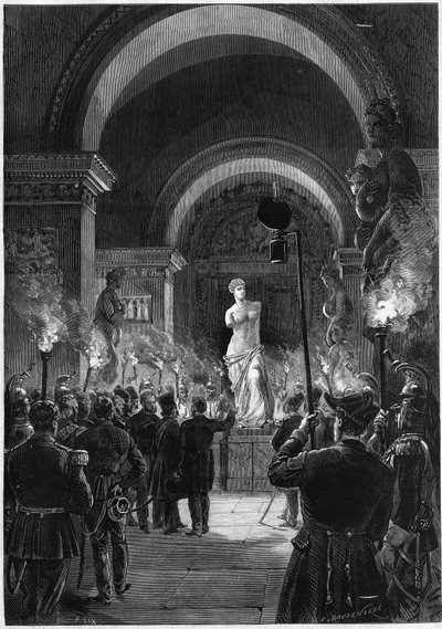 Bezoek van de sjah van Perzië in Frankrijk door Unknown artist