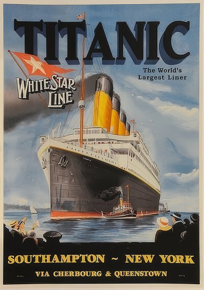 White Star Line. Titanic. Omstreeks 1911 door Unknown