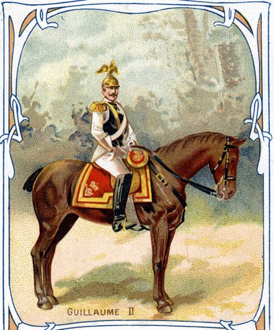 Willem II. Koning van Pruisen en Duitse keizer. 1859-1941 door Unknown artist
