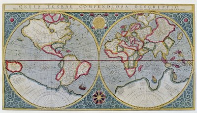 Wereldkaart van Mercator (1587) - na 