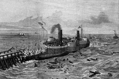 Boot ontworpen tegen zeeziekte door Henry Bessemer (1813-1898) door Unknown artist