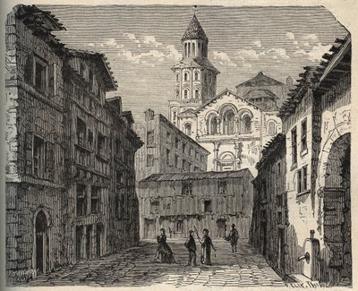 Kathedraal Saint-Front - Périgueux - Dordogne - Frankrijk - (Saint Front) gravure in 