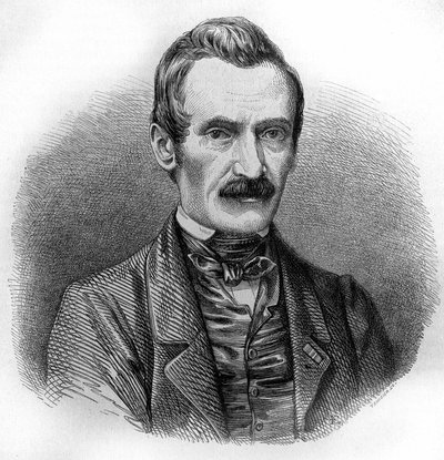 Portret van Alexandre Calame. Zwitserse schilder en graveur (Vevey) door Unknown artist