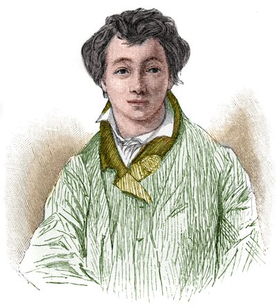 Portret van Christian Johann Heinrich Heine (1797-1856), Duitse dichter en journalist. door Unknown artist
