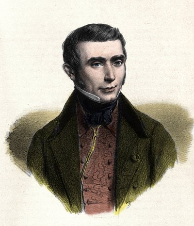 Portret van Eugene Scribe (1791-1861), Franse auteur van zedelijke komedies door Unknown artist