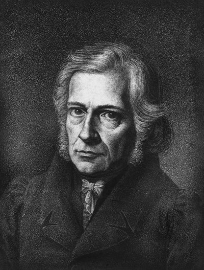Portret van Friedrich Daniel Ernst Schleiermacher. Duitse filosoof en theoloog (geboren in Breslau) door Unknown artist