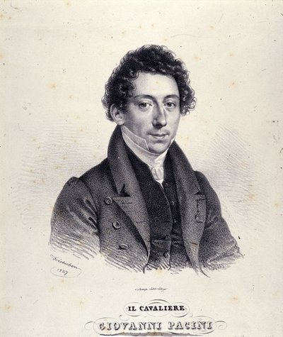 Portret van Giovanni Pacini, Italiaanse componist (1796-1867) door Unknown artist