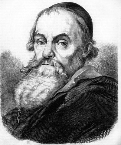 Portret van Hendrick Goltzius. Nederlandse schilder en graveur (Mühlbracht) door Unknown artist