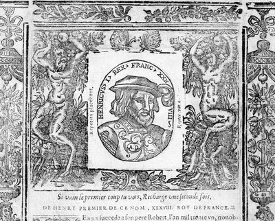 Portret van Hendrik I, koning van Frankrijk van 1031 tot 1060 door Unknown artist