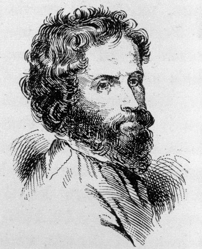 Portret van Ignaz Moscheles (1794 - 1870). door Unknown artist