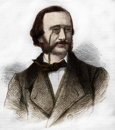 Portret van Jacques Offenbach (1819-1880), Duitse componist, genaturaliseerd Frans. door Unknown artist