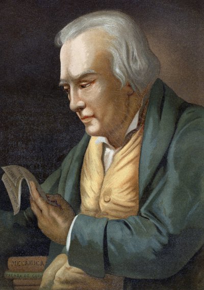 Portret van James Watt, Britse ingenieur. door Unknown artist