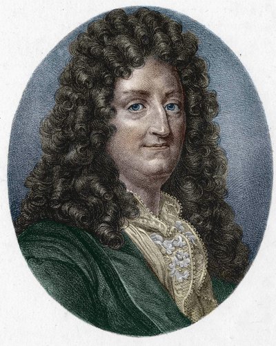 Portret van Jean Racine (1639-1699), Franse tragische dichter. door Unknown artist