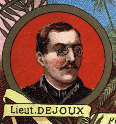 Portret van LITTER DEJOUX belast met een geografische missie naar Madagaskar in 1897 door Unknown artist