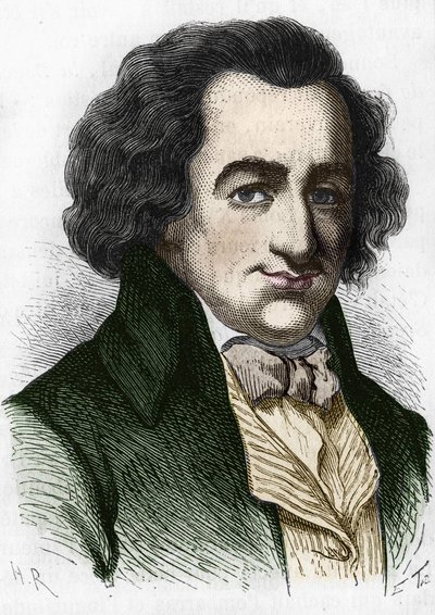 Portret van Thomas Paine (1737-1809), Britse schrijver en politicus. door Unknown artist