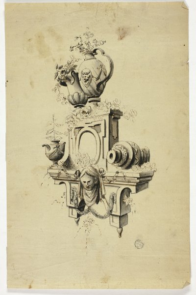 Ontwerp voor een schoorsteenstuk door Unknown Italian
